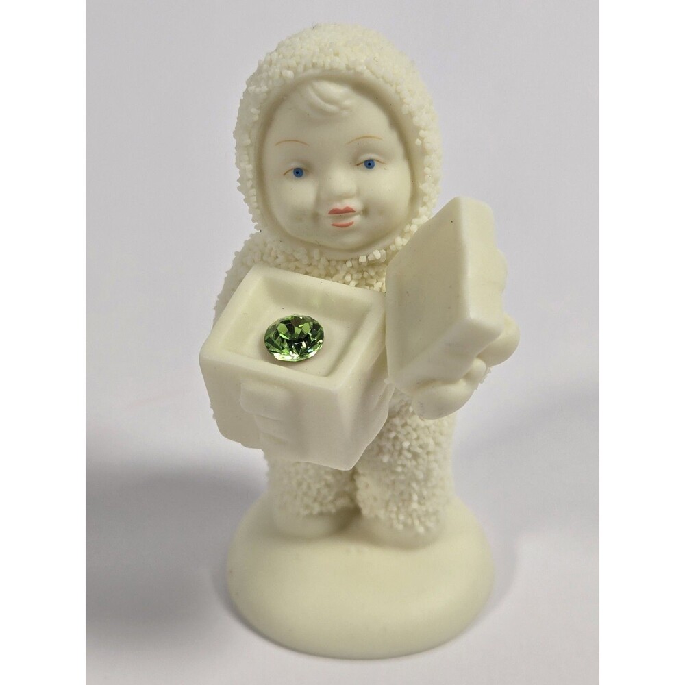 Dept 56 Snowbabies A Gift For You May Emerald Swarovski Crystal Figurine 06705